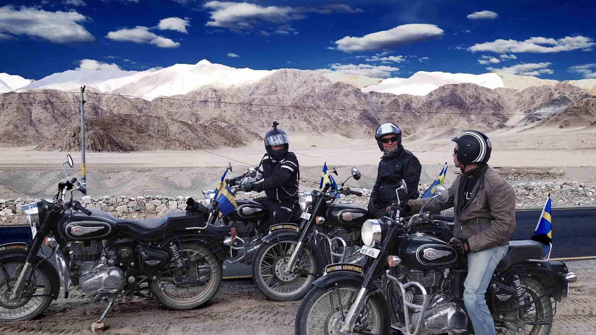 Hardev Motors riders in the Himalayas