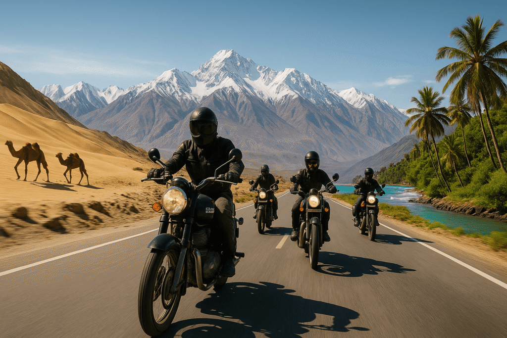 Long-Distance Motorcycle Tour in India